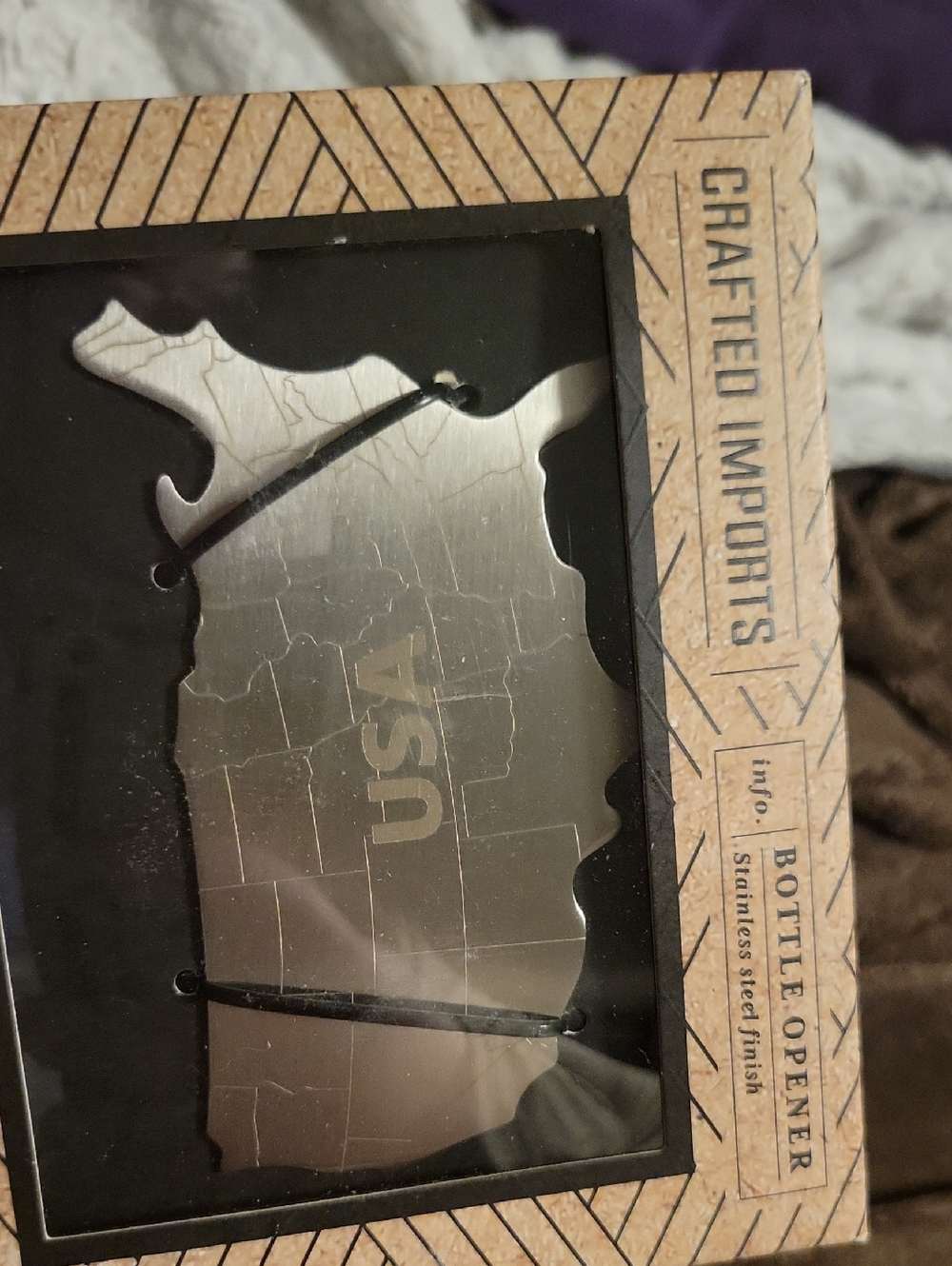 USA Stainless Steel Bottle Opener - Silver